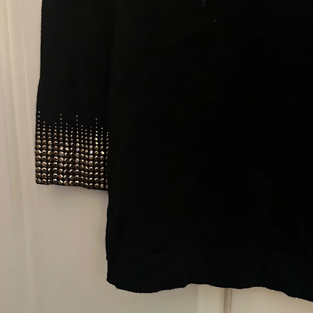 Tory Burch Black Sweater with Gold Studs - Picture 4 of 5